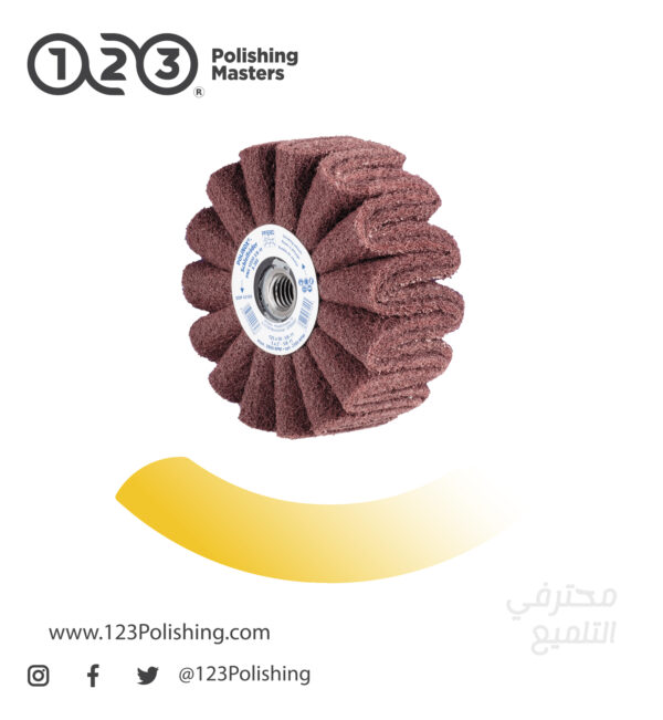 Corrugated Fleece Sanding/Grinding Cylinder – For Seamless Satin Finishes on Stainless Steel - Image 1