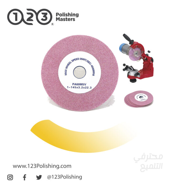 Pink Aluminum Oxide Grinding Wheel - Image 2