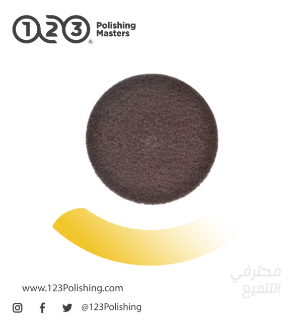 Hole Round Hook & Loop Industrial Scouring Pads Heavy Duty Nylon Polishing Pad for Cleaning - Image 2