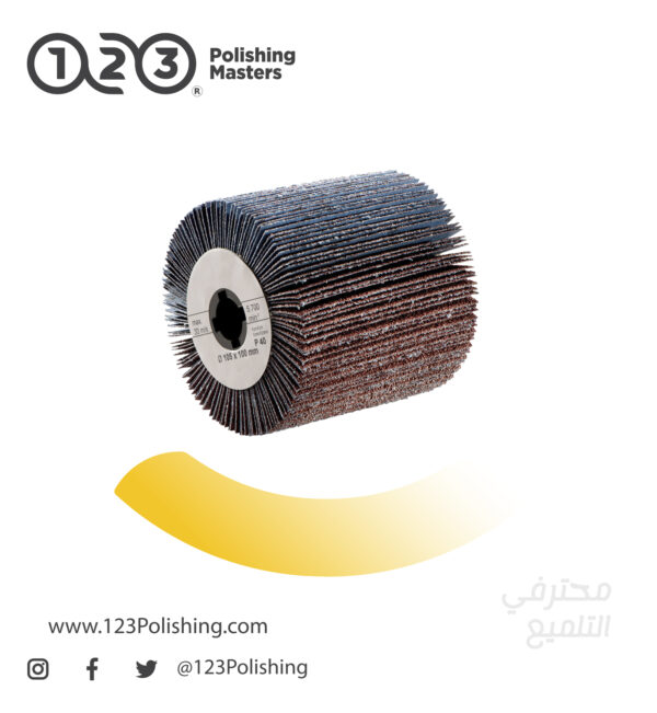 Flap Drums Silver Aluminum Oxide – Compatible with Angle Grinder - Image 1