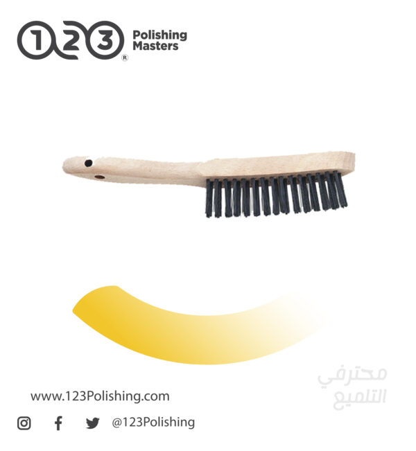 Curved Handle Scratch Brush Stainless Steel Wire Rows - Image 3