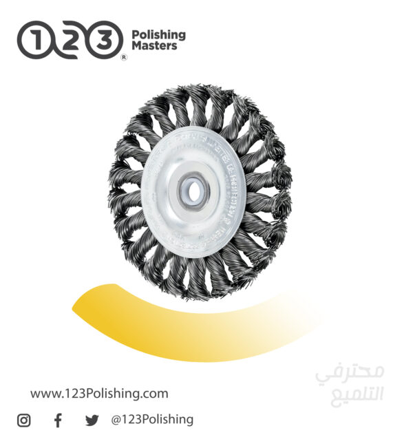 High Speed Small Grinder Cable Knot Steel Wheel Brush, 20000 Max RPM - Image 3