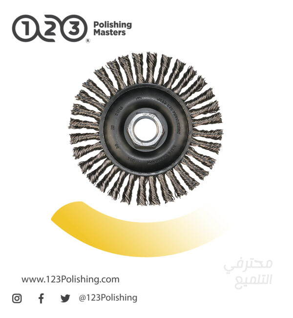 High Speed Small Grinder Cable Knot Steel Wheel Brush, 20000 Max RPM - Image 2