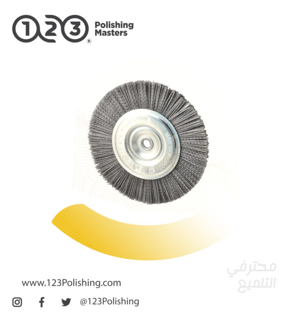 Nylon Brush Cleaning Disc, Grinding Attachment for Wood Carving, Relief or Polishing Wooden Furniture (Red, Black) - Image 1